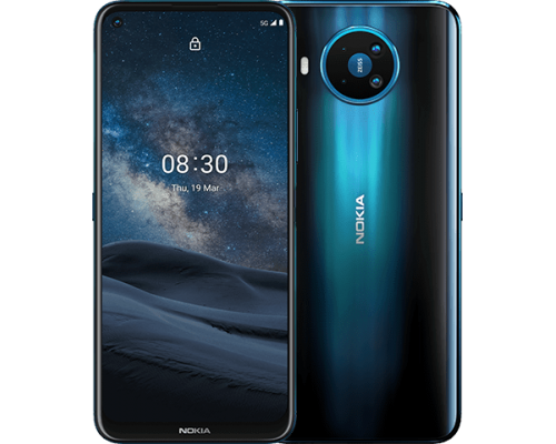 Смартфон NOKIA 8.3 DS TA-1243 BLUE 8/128 5G, 6.81” 20:9 1080x2400, 2.0GHz, 8 Core, 8GB RAM, 128GB, up to 512GB flash, 64Mpix+12Mpix+2Mpix+2Mpix/24Mpix, 2 Sim, 5G, LTE, GPS/AGPS+GLONASS+Beidou, Accelerometer, E-compass, BT v5.0, Wi-Fi, Micro-USB, 4500