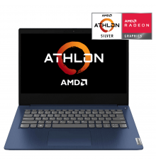 Ноутбук IdeaPad 1 14ADA05  14.0'' FHD(1920x1080) IPS/AMD Athlon 3050e 1.40GHz Dual/4GB/128GB SSD/Integrated/WiFi/BT4.2/HD Web Camera/microSD/7,3 h/1,4 kg/W10/1Y/BLUE                                                                                     