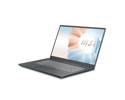 Ноутбук Modern 15 A11SBU-659XRU (MS-1552)  15.6'' FHD(1920x1080)/Intel Core i5-1155G7 2.50GHz Quad/8GB+512GB SSD/GF MX450 2GB/WiFi/BT5.1/1.0MP/microSD/3cell/1,6 kg/DOS/1Y/CARBON GREY