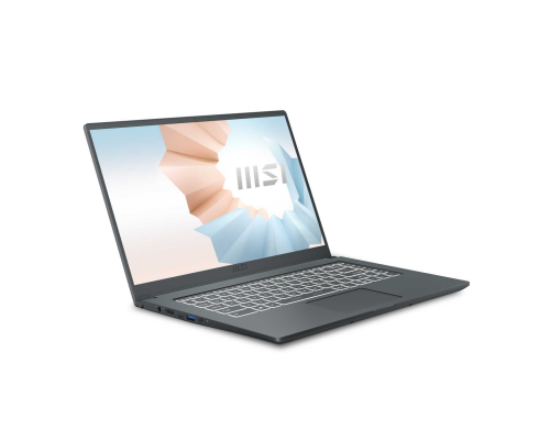 Ноутбук Modern 15 A11SBU-659XRU (MS-1552)  15.6'' FHD(1920x1080)/Intel Core i5-1155G7 2.50GHz Quad/8GB+512GB SSD/GF MX450 2GB/WiFi/BT5.1/1.0MP/microSD/3cell/1,6 kg/DOS/1Y/CARBON GREY