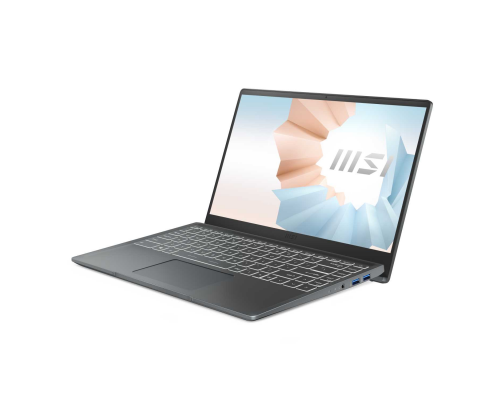 Ноутбук Modern 14 B11SBU-676RU (MS-14D2)  14.0'' FHD(1920x1080)/Intel Core i7-1195G7 2.90GHz Quad/16GB+512GB SSD/GF MX450 2GB/WiFi/BT5.1/1.0MP/microSD/3cell/1,3 kg/W10/1Y/CARBON GREY