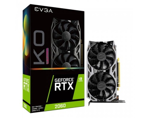 Видеокарта RTX 2060 KO ULTRA, 06G-P4-2068-KR, RTX 2060, 6GB, 192bit, DDR6, DVI HDMI DP, Dual Fans, RTL