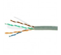 Кабель Cablexpert UPC-5051E-SOL, UTP5e, 4 пары, 0.51 мм, CCA, однож., 305 м, серый                                                                                                                                                                        
