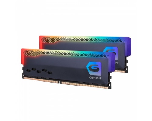 Память 16GB GeIL DDR4 3200 DIMM ORION RGB Titanium Gray Gaming Memory GOSG416GB3200C16ADC Non-ECC, CL16, 1.35V, Heat Shield, Kit (2x8GB), RTL