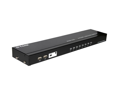 Переключатель D-Link KVM-440/C2A, 8-port KVM Switch with VGA, USB ports.Control 8 computers from a single keyboard, monitor, mouse, Supports video resolutions up to 2048 x 1536, Switching using front panel