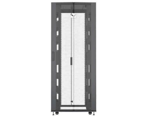 Шкаф Vertiv Rack 42U 1998mm H x 800mmW x 1215mm D with 77% Perforated Locking Front Door, 77% Perforated Split Locking Rear Doors, Color RAL 7021 Black gray