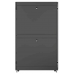 Шкаф Vertiv Rack 42U 1998mm H x 800mmW x 1215mm D with 77% Perforated Locking Front Door, 77% Perforated Split Locking Rear Doors, Color RAL 7021 Black gray