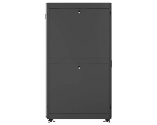 Шкаф Vertiv Rack 48U 2265mm H x 800mm W x 1215mm D with 77% Perforated Locking Front Door, 77% Perforated Split Locking Rear Doors, Color RAL 7021 Black gray