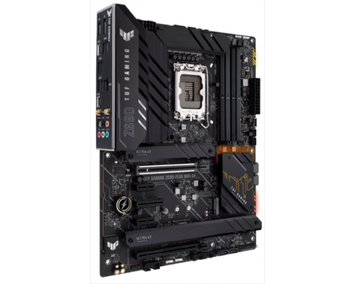 Материнская плата ASUS TUF GAMING Z690-PLUS WIFI D4, LGA1700, Z690, 4*DDR4, DP+HDMI, CrossFireX, SATA3 + RAID, Audio, Gb LAN, USB 3.2*8, USB 2.0*2, COM*1 header (w/o cable), ATX; 90MB18V0-M0EAY0