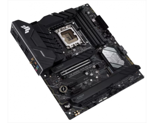 Материнская плата ASUS TUF GAMING H670-PRO WIFI D4, LGA1700, H670, 4*DDR4,  HDMI+DP, CrossFireX, SATA3 + RAID, Audio, Gb LAN, USB 3.2*6, USB 2.0*4, COM*1 header (w/o cable), ATX ; 90MB1900-M0EAY0