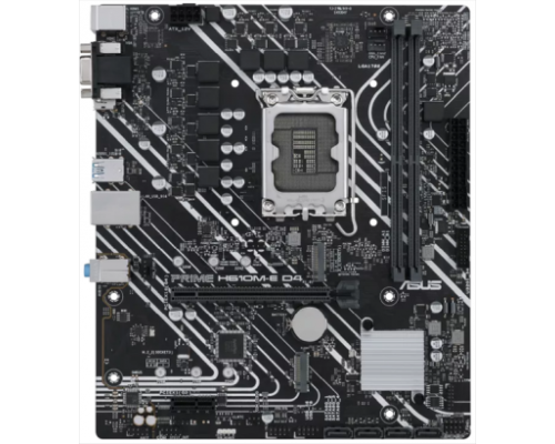 Материнская плата ASUS PRIME H610M-E D4, LGA1700, H610, 2*DDR4, DP+D-Sub + HDMI, SATA3, Audio, Gb LAN, USB 3.2*4, USB 2.0*6, COM*1 header (w/o cable), mATX ; 90MB19N0-M0EAY0