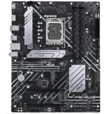 Материнская плата ASUS PRIME H670-PLUS D4, LGA1700, H670, 4*DDR4,  HDMI+DP, CrossFireX, SATA3 + RAID, Audio, Gb LAN, USB 3.2*8, USB 2.0*7, COM*1 header (w/o cable), ATX; 90MB18W0-M0EAY0                                                                 