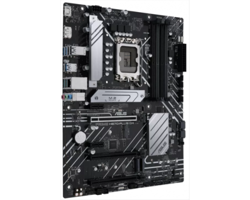 Материнская плата ASUS PRIME H670-PLUS D4, LGA1700, H670, 4*DDR4,  HDMI+DP, CrossFireX, SATA3 + RAID, Audio, Gb LAN, USB 3.2*8, USB 2.0*7, COM*1 header (w/o cable), ATX; 90MB18W0-M0EAY0