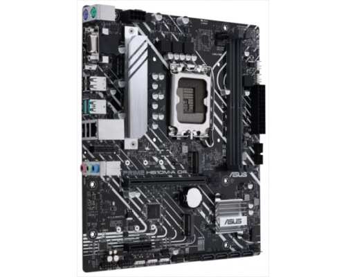 Материнская плата ASUS PRIME H610M-A D4, LGA1700, H610, 2*DDR4, D-Sub + DP + HDMI, SATA3, Audio, Gb LAN, USB 3.2*4, USB 2.0*6, COM*1 header (w/o cable), mATX ; 90MB19P0-M0EAY0