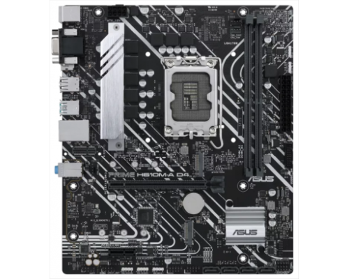 Материнская плата ASUS PRIME H610M-A D4, LGA1700, H610, 2*DDR4, D-Sub + DP + HDMI, SATA3, Audio, Gb LAN, USB 3.2*4, USB 2.0*6, COM*1 header (w/o cable), mATX ; 90MB19P0-M0EAY0