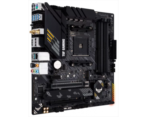 Материнская плата ASUS TUF GAMING B550M-PLUS WIFI II, Socket AM4, B550, 4*DDR4, HDMI+DP, CrossFireX, SATA3 + RAID, Audio, 2,5Gb LAN, USB 3.2*8, USB 2.0*6, COM*1 header (w/o cable) mATX ; 90MB19Y0-M0EAY0