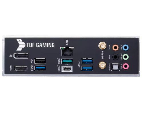Материнская плата ASUS TUF GAMING B660-PLUS WIFI D4, LGA1700, B660, 4*DDR4, HDMI+DP, CrossFireX, SATA3 + RAID, Audio, Gb LAN, USB 3.2*8, USB 2.0*4, COM*1 header (w/o cable), ATX ; 90MB1920-M0EAY0