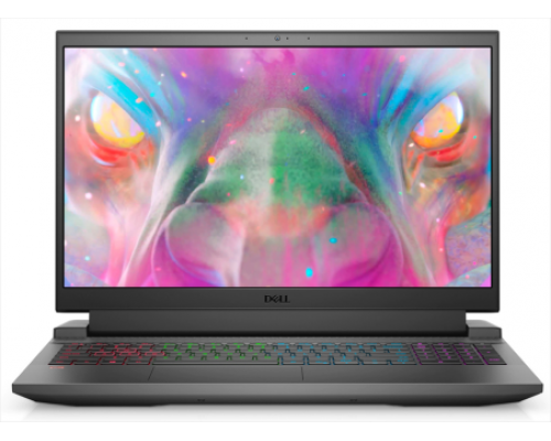 Ноутбук DELL G15 5510 Core i5-10500H 15.6  FHD 120Hz 250 nits WVA A-G 8GB 512GB SSD NV RTX 3050 Ti 4GB GDDR6  Linux 1y Dark Shadow Grey 2,44kg