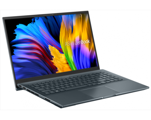 Ноутбук ASUS Zenbook Pro 15 UM535QE-KJ259R  AMD Ryzen 7 5800H/16Gb/1Tb SSD M2/nVidia RTX 3050Ti 4GB/15.6 FHD IPS 400 nit 1920x1080 AG/WiFi5/BT/Windows 10 Pro/1.8Kg/Pine Grey/Sleeve