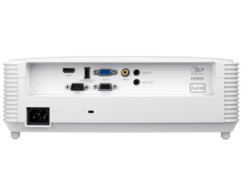 Проектор Optoma H117ST (DLP, WXGA(1280x800), 3800Lm, 30000:1, HDMI, VGA, Composite video, Audio-in 3.5mm, VGA-Out, Audio-Out 3.5mm,  1*10W speaker, White)