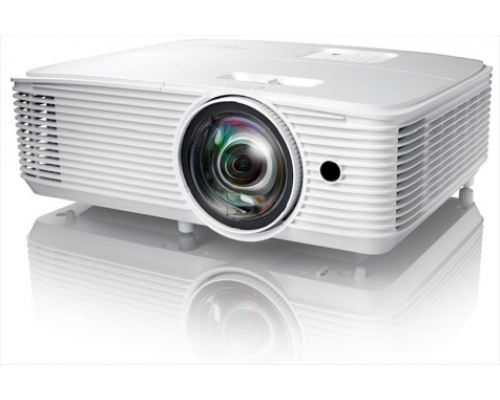 Проектор Optoma H117ST (DLP, WXGA(1280x800), 3800Lm, 30000:1, HDMI, VGA, Composite video, Audio-in 3.5mm, VGA-Out, Audio-Out 3.5mm,  1*10W speaker, White)