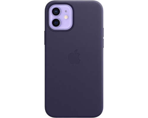 Чехол iPhone 12 | 12 Pro Leather Case with MagSafe - Deep Violet