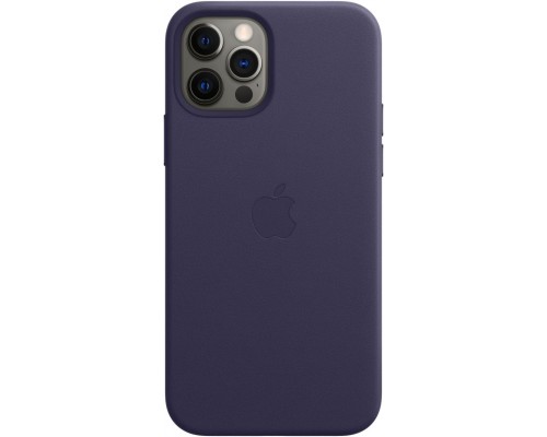 Чехол iPhone 12 | 12 Pro Leather Case with MagSafe - Deep Violet