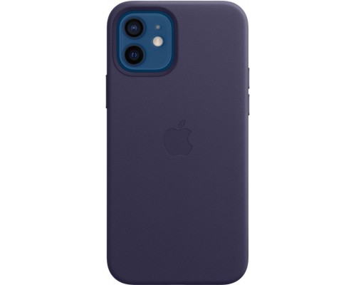 Чехол iPhone 12 | 12 Pro Leather Case with MagSafe - Deep Violet