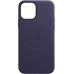 Чехол iPhone 12 | 12 Pro Leather Case with MagSafe - Deep Violet