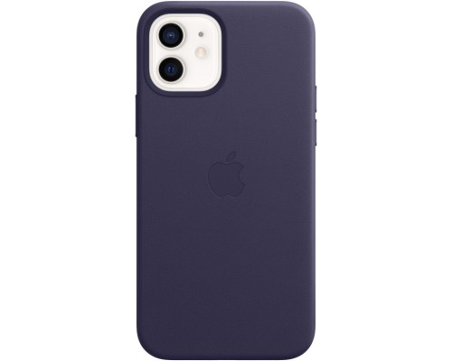 Чехол iPhone 12 | 12 Pro Leather Case with MagSafe - Deep Violet