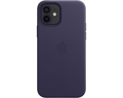 Чехол iPhone 12 | 12 Pro Leather Case with MagSafe - Deep Violet