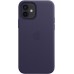 Чехол iPhone 12 | 12 Pro Leather Case with MagSafe - Deep Violet