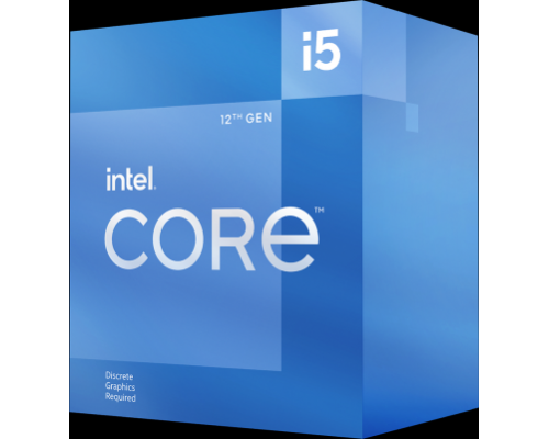 Процессор CPU LGA1700 Intel Core i5-12400F (Alder Lake, 6C/12T, 2.5/4.4GHz, 18MB, 65/117W) BOX, Cooler