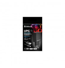 Сетевой адаптер Defender UPC-11 1xUSB,5V/2.1А,кабель micro-USB                                                                                                                                                                                            