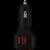 Адаптер питания CANYON C-05 Universal 4xUSB car adapter, Input 12V-24V, Output 5V-4.8A, with Smart IC, black rubber coating + orange LED, 71.8*38.8*33mm, 0.034kg