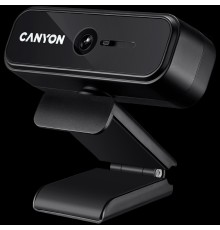 Веб-камера CANYON C2 720P HD 1.0Mega fixed focus webcam with USB2.0. connector, 360° rotary view scope, 1.0Mega pixels, built in MIC, Resolution 1280*720(1920*1080 by interpolation), viewing angle 46°, cable length 1.5m, 90*60*55mm, 0.104kg, Black   