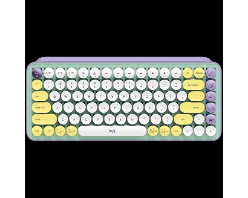 Клавиатура LOGITECH POP Keys Wireless Mechanical Keyboard With Emoji Keys - DAYDREAM_MINT - RUS - BT - INTNL - BOLT