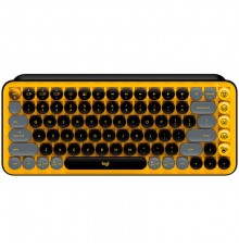 Клавиатура LOGITECH POP Keys Wireless Mechanical Keyboard With Emoji Keys - BLAST_YELLOW - RUS - BT - INTNL - BOLT                                                                                                                                        