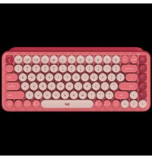 Клавиатура LOGITECH POP Keys Wireless Mechanical Keyboard With Emoji Keys - HEARTBREAKER_ROSE - RUS - BT - INTNL - BOLT                                                                                                                                   