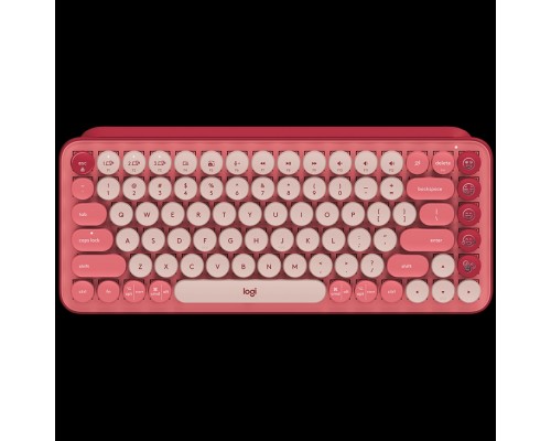 Клавиатура LOGITECH POP Keys Wireless Mechanical Keyboard With Emoji Keys - HEARTBREAKER_ROSE - RUS - BT - INTNL - BOLT