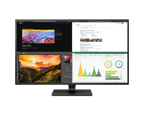 Монитор 42.5'' LG 43UN700-B Black IPS, 16:9, 3840x2160, 8ms, 400 cd/m2, 1000:1, HDMI*4, DP, USB-C, 10Wx2, vesa