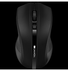 Мышь CANYON MW-5 2.4GHz wireless Optical Mouse with 4 buttons, DPI 800/1200/1600, Black, 122*69*40mm, 0.067kg                                                                                                                                             