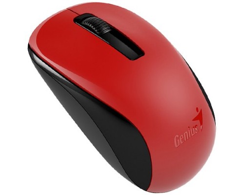 Мышь беспроводная Genius NX-7005 (G5 Hanger), SmartGenius: 800, 1200, 1600 DPI, микроприемник USB, 3 кнопки, для правой/левой руки. Сенсор Blue Eye. Частота 2.4 GHz. Цвет: красный