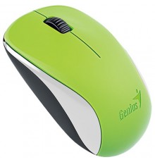Мышь беспроводная Genius NX-7000, оптическая, разрешение 800, 1200, 1600 DPI, микроприемник USB, 3 кнопки, для правой/левой руки. Сенсор Blue Eye. Частота 2.4 GHz. Цвет: зеленый                                                                         