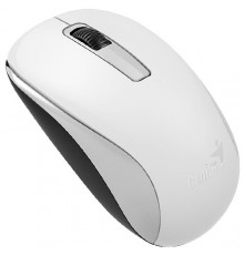 Мышь беспроводная Genius NX-7005 (G5 Hanger), SmartGenius: 800, 1200, 1600 DPI, микроприемник USB, 3 кнопки, для правой/левой руки. Сенсор Blue Eye. Частота 2.4 GHz. Цвет: белый                                                                         