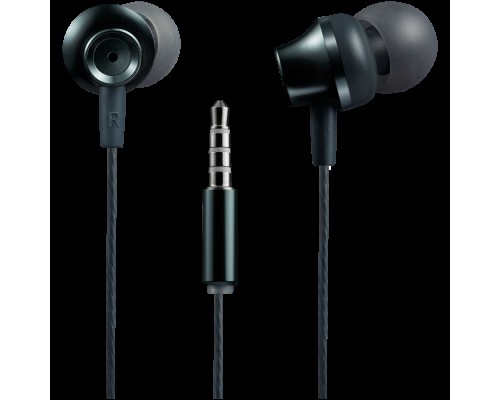 Гарнитура CANYON SEP-3 Stereo earphones with microphone, metallic shell, cable length 1.2m, Dark Gray, 22*12.6mm, 0.012kg