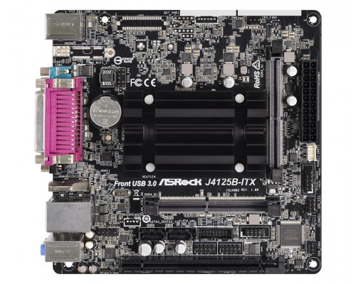 Материнская плата CELERON J4125 MITX J4125B-ITX ASROCK