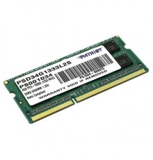 Модуль памяти для ноутбука SODIMM 4GB PC10600 DDR3 PSD34G1333L2S PATRIOT                                                                                                                                                                                  