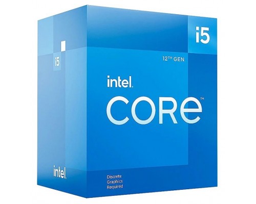 Процессор CPU LGA1700 Intel Core i5-12400F (Alder Lake, 6C/12T, 2.5/4.4GHz, 18MB, 65/117W) BOX, Cooler