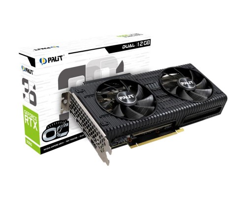 Видеокарта Palit nVidia GeForce RTX 3060 Dual OC 12Gb NE63060T19K9-190AD